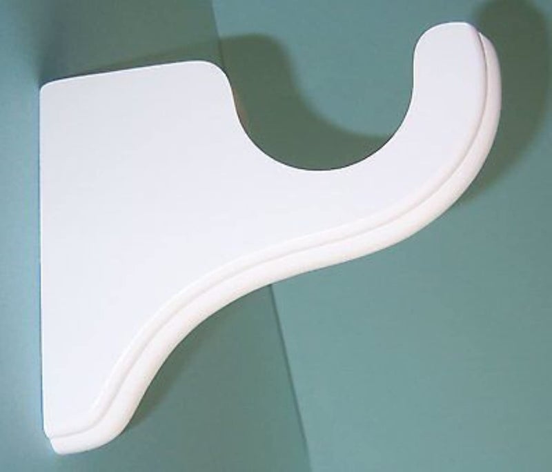 Kirsch Wood Trends Bracket 3 1/2" Return for 2" Pole White (1 each) - Image 3